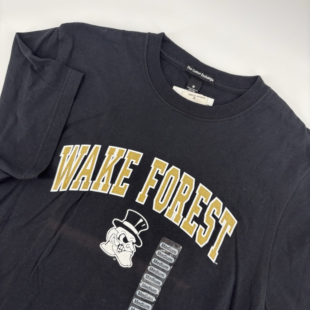 NWT NCAA Wake Forest Demon Deacons Men's Medium Black T-shirt‎